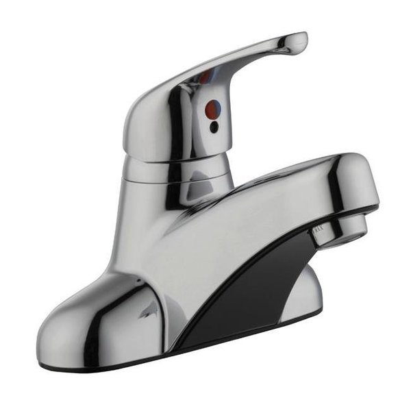 Home Plus Home Plus 4935326 4 in. Modern Chrome Single Handle Lavatory Faucet 4935326